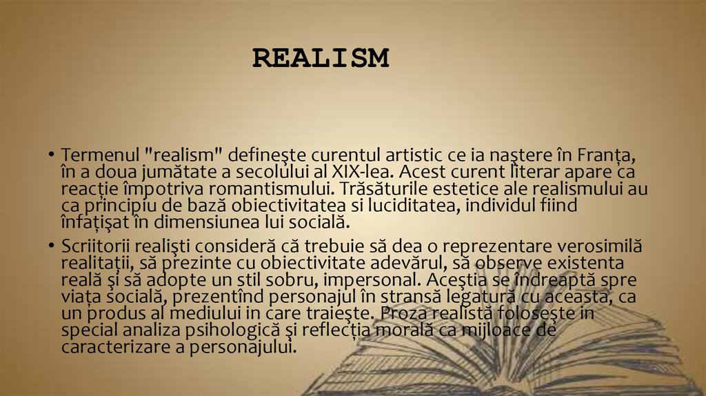 Curente literare – Realismul